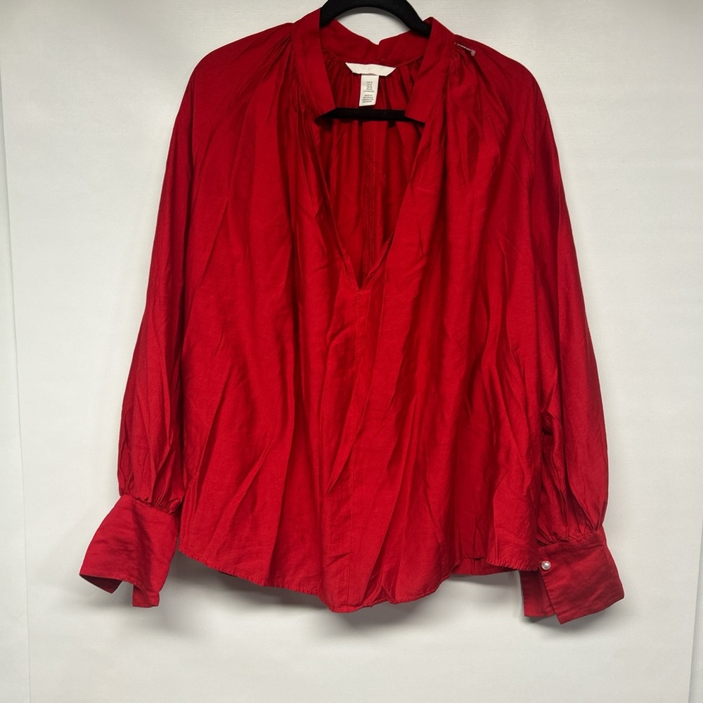 H&M Vibrant Red Blouse
